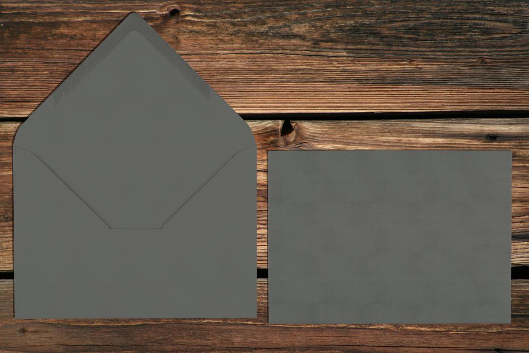 Briefhüllen 120x180 mm Nassklebend Dunkelgrau 120 g/qm